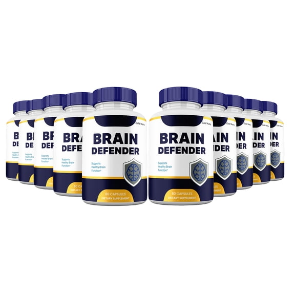 Brain Defender Capsules, Advanced Maximum Strength Pills Cognitive and Brain, BrainDefender Supplement for Nerve Health (10 Pack)
