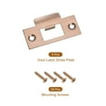 thumbnail image 3 of T Door Strike Plate, 6Pack 70mm x 40mm 201 Stainless Steel Latch Deadbolt Strike Plate for Door Frame Door Jamb, Red Bronze, 3 of 6