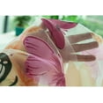thumbnail image 2 of Nvzi 2Pcs Butterfly Flocking Voile Tulle Sheer Curtain Window Panel Drape 39.4x78.8 - Pink, 2 of 5