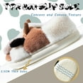 thumbnail image 3 of Drecage Toddler Boys Girls Cute Cow Slippers Kids Non-Slip Fuzzy Bedroom House Shoes, 3 of 7