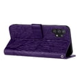thumbnail image 2 of Nalacover Case for Samsung Galaxy A32 5G,Premium PU Leather Magnetic Flip Wallet Case with Card Holder Cash Slot Lanyard Strap Kickstand Function Embossed Pattern Shockproof Phone Cover,Purple, 2 of 8