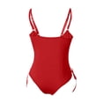 thumbnail image 6 of Levmjia Women Lingerie Set Mesh Bodysuit Open Crotch Solid Color Adjustable Straps Lace Bow Romantic Nights Comfortable Stretchy Polyester Wear, 6 of 7