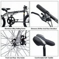 thumbnail image 4 of Clearance! 20 Inch Folding Bike with 8 Speed, Lightweight Foldable Bikes, Commuter Bicycle for Adults Adjustable Seat and Dual Brakes for Men Women, High Carbon Steel Frame, 4 of 5