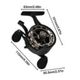 thumbnail image 6 of RANMEI 1Pc Ice Fishing Reel 3.2:1 Gear Ratio 3+1 Bearing Inline Ice Fishing Reel With Magnetic Drop System Winter Fishing Deep Water, 6 of 9
