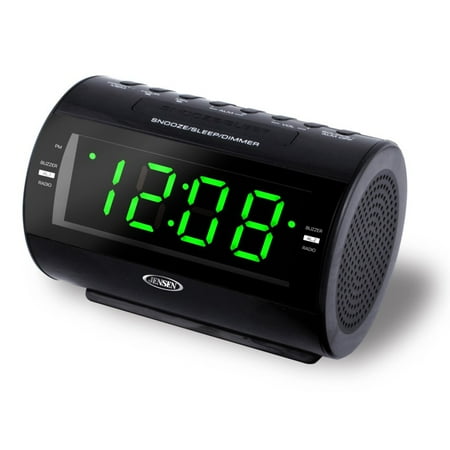clock jensen alarm radio fm am digital dual led nature sounds jcr display aux equity crosse target