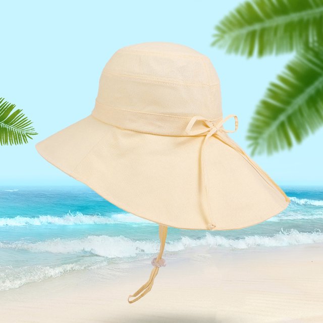 Sombreros De Protección Solar Sombrero anti-UV de poliéster, transpirable, unisex, para deportes al aire libre (amarillo) Sywqhk Para Estrenar