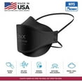 thumbnail image 5 of BNX N95 Black Respirator Face Mask, Tri-Fold Cup/Fish Style, 50-Pack, Model F95B, 5 of 6