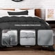 thumbnail image 5 of Juego de Funda Duvet, Bluelander, para Edredón Individual, Diseño Liso, Negro, 5 of 8