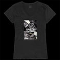 thumbnail image 1 of Rapid Dominance GS2-782-BLK-03 T-Shirt Graphique à Manches Courtes Col en V pour Femmes RAPDOM 2, Noir - Large, 1 of 1