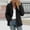 B# Black, variant on Trendy Womens Winter Warm Long Sleeve Outwear Jackets Women's Household With Fleece Thickened Mountaineering Coat Hoodless Casual Jacket Pink 8