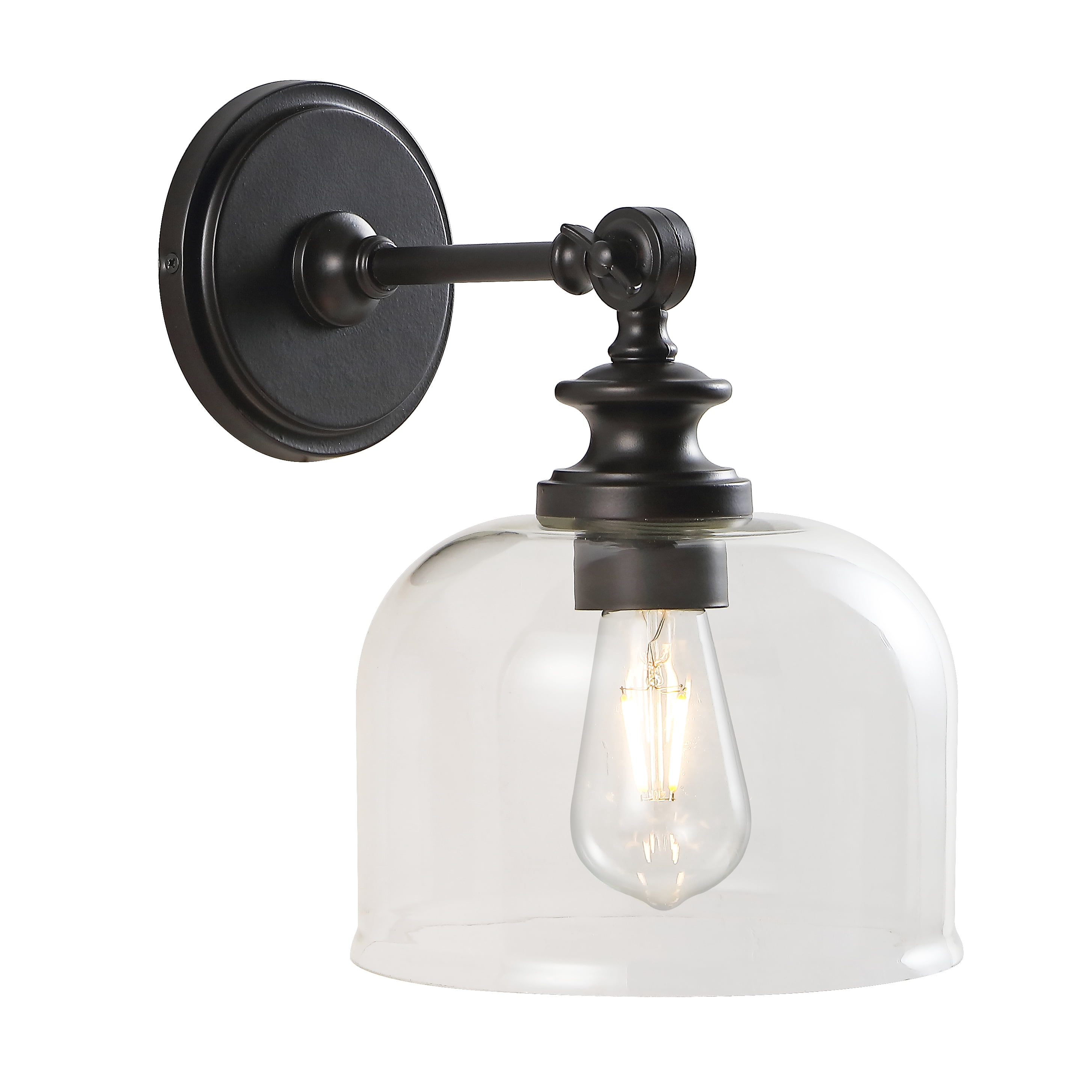 Safavieh Neri Rustic Wall Sconce, Orb/Clear, Set of 2