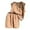 Khaki, variant on Girls Summer Outfit Set Baby Short Sleeve Vest Two Piece Casual Wear, 6-7 Years, Pink