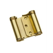 Gate House Satin Brass Double-Acting Spring Hinge - #0353099