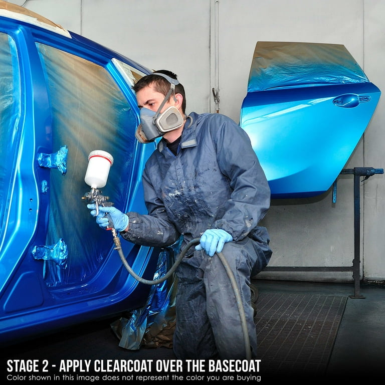 Bright Blue Metallic Basecoat + Reducer Gallon (Basecoat Only