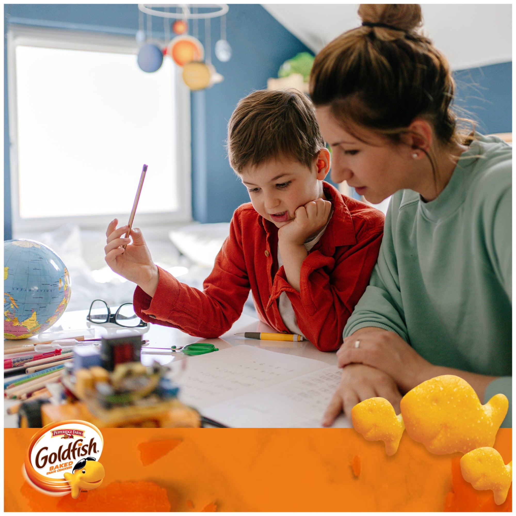 Goldfish Cheddar Crackers, Snack Crackers, 11 oz resealable bag