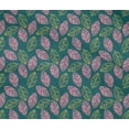 thumbnail image 4 of oneOone Cotton Flex Fabric Leaves Block Printed Fabric 1 Yard 40 Inch Wide, 4 of 4