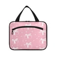 thumbnail image 2 of Travel Toiletry Bag with Metal Hook Large Capacity Cosmetic Bag Toiletry Bags for Travel, Gym, Camping Pink Gift Pattern, 2 of 9