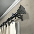 thumbnail image 3 of 13/16" Dia Adjustable 28-48" Amara Curtain Rod in Black, 3 of 3