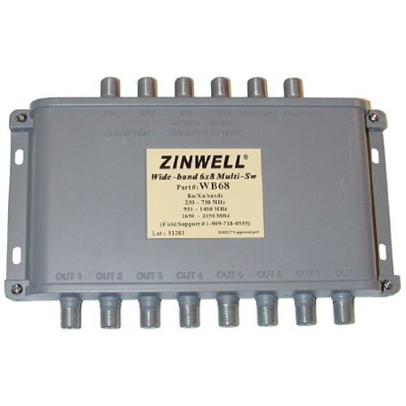 Generic Wb68 Zinwell 6x8 Multiswitch Designed For Directv Mpeg 4 Compression Hd