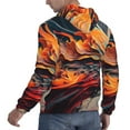 thumbnail image 6 of Daiia Dynamic Fire Bird Art for Men's Fashion Hoodies & Sweatshirts with Kangaroo Pocket Hooded Sweatshirt Breathable & Moisture Wicking-3X-Large, 6 of 7