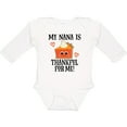 thumbnail image 3 of Inktastic Thanksgiving Nana Thankful for Me Boys or Girls Long Sleeve Baby Bodysuit, 3 of 5