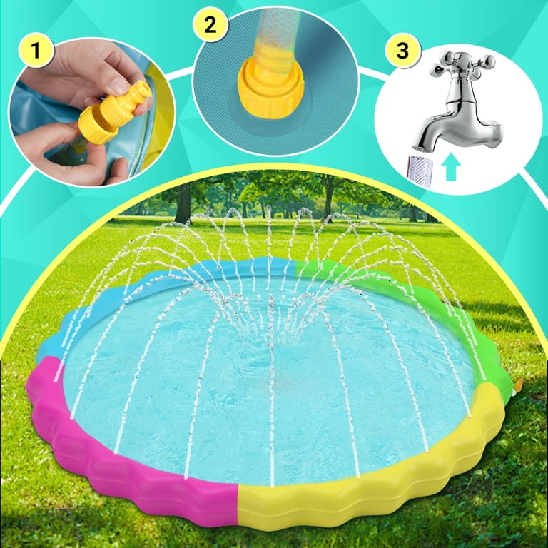 Niubya 60" Non-Slip Splash Pad For Kids & Dogs photo 7