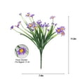 thumbnail image 5 of Luxtrada 5PCS 43 heads Artificial Flowers Plastic Plants Wedding Home Garden Decor In/Outdoor (Orange), 5 of 7