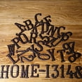 thumbnail image 5 of 3 Inch House Letter, Home Address Letter, Vintage Cast Iron Home Letter Metal Gate Mailbox Number, Matching Screws Included, Black Letter Q, 5 of 8
