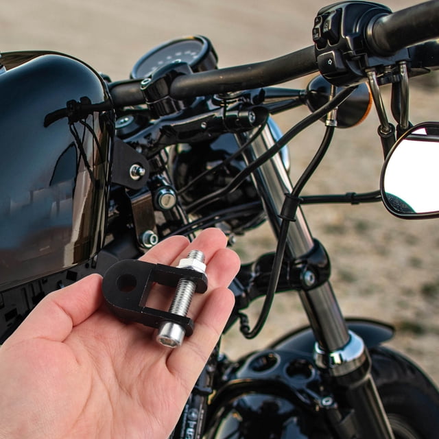 Phenofice Extensions de Chocs pour Motos 1 Paire Adaptée à Différents Terrains en Alliage d'Aluminium