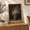 Dark-2-Framed-16"L x 12"W, variant on Dark Framed 16"L x 12"W 3D Textured Sandstone Floral Still Life Canvas Art Print