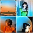 thumbnail image 4 of Sunset Lamp, Sunset Projection Lamp, 16 Multiple Colors Changing RGB LED Projector Rainbow Night Light with Strobe Effect ATTOE tic Home Décor for Wall Bedroom Living Room Party Accessories, 4 of 5
