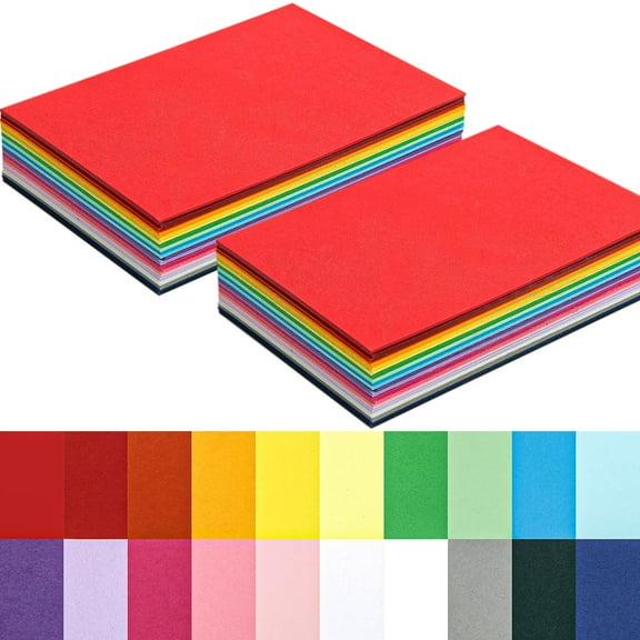 100 Sheets Blank Index Cards 4x6 Inch, Thick Colored Cardstock 250gsm, for Greeting Cards, Invitations, Scrapbook, Photos, DIY Crafts, Multicolor