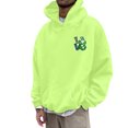 thumbnail image 4 of WILLBEST Sweat à Capuche et Chandails en Molleton pour Hommes Mode Automne et Hiver Décontracté Imprimé Stpatrick à Manches Longues, 4 of 5