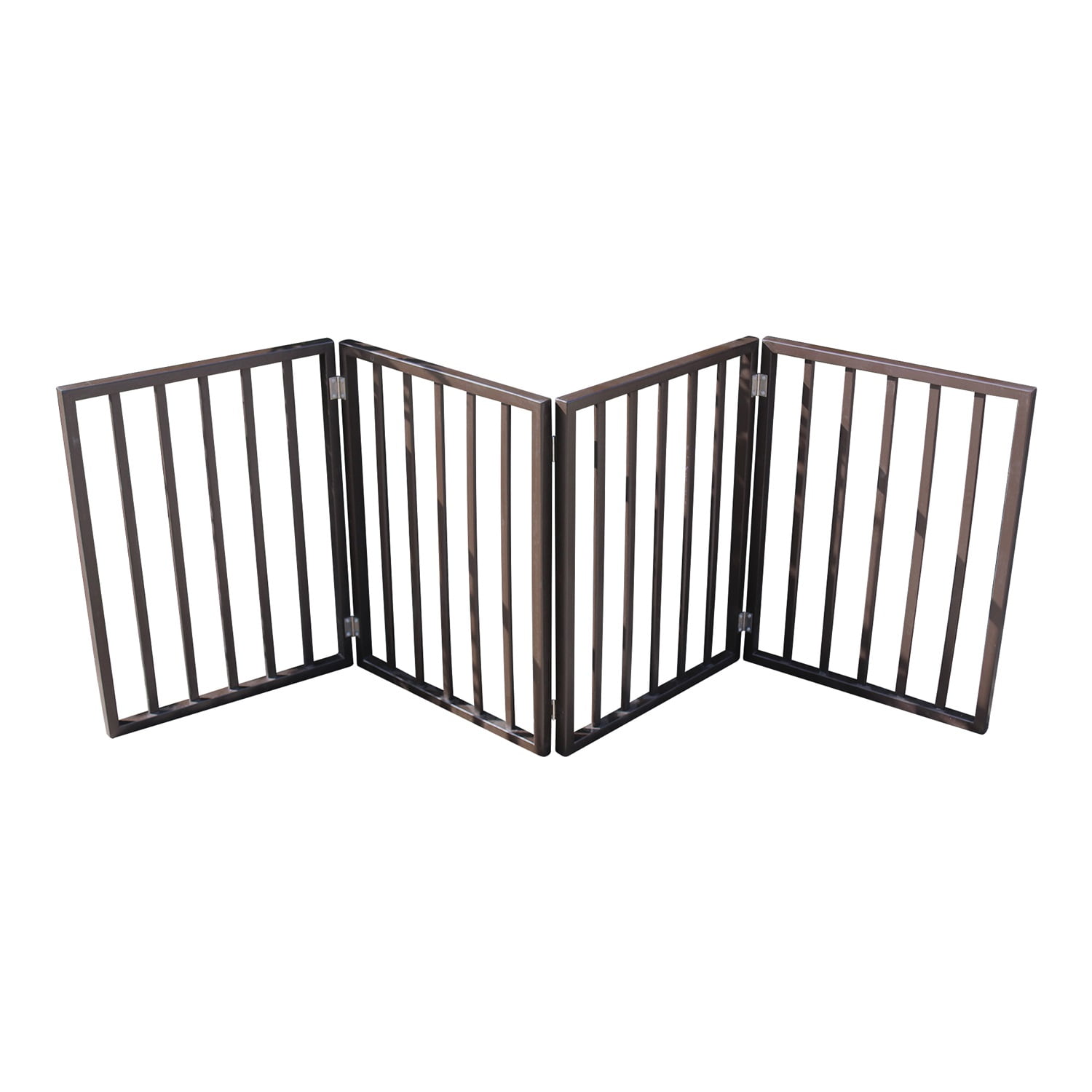 Pefilos Extra Wide and Tall Dog Gate for The House, Doorway, Stairs, Baby Gates for Dogs Freestanding Pet Gate for Cats, Folding Pet Puppy Safety Fence, Brown Pefilos Extra Wide and Tall Dog Gate for The House, Doorway, Stairs, Baby Gates for Dogs Freestanding Pet Gate for Cats, Folding Pet Puppy Safety Fence, Brown