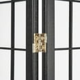 International 4Panel Shoji Screen Room Divider Black