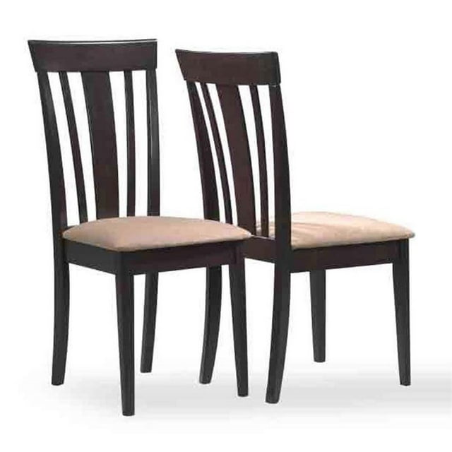 Pemberly Row Chaise de Salle à Manger en Cappuccino (Lot de 2)