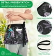 thumbnail image 4 of Yayeee Waist Apron with Pockets for Cooking Waterproof Half Server Aprons, Light Purple Flowers, 4 of 7