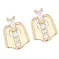 thumbnail image 1 of Milaget 18k Gold Single Tooth Top Bottom Teeth Single Hip Hop - Gold 4 Crystal, 1 of 7