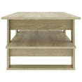 thumbnail image 3 of vidaXL Coffee Table Sonoma Oak 110x55x42 cm Engineered Wood, 3 of 4