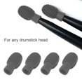 thumbnail image 1 of 4Pcs Drum Stick Practice Tip Portable Drum Practice Silicone Mute Tool Drumstick For Beginner Practicing, 1 of 8
