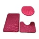 thumbnail image 2 of Ounissouiy Juego de alfombrillas de baño antideslizantes para mayor seguridad en el baño Juego de alfombrillas de baño antideslizantes Juego de Juegos de accesorios de baño rojo, 2 of 6