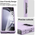 thumbnail image 6 of Case for Samsung Galaxy Z Fold 5 (2023) with Cover Screen Protector, Thin Hard PC Phone Case for Galaxy Z Fold5 - Lilac, 6 of 14