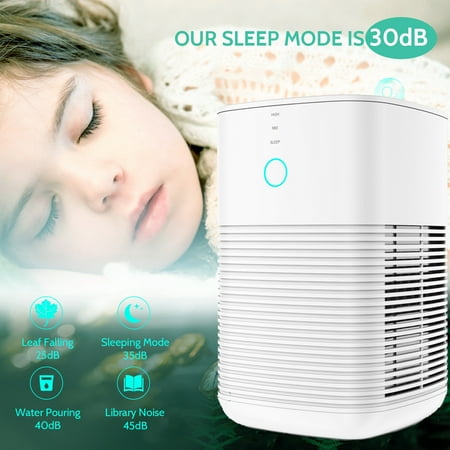 GBlife 3-in-1 Air Purifier with True Hepa Filter, Captures Allergens, Smoke, Odors, Mold, Dust, Germs, Pets, Smokers, Small Room Home Air (Best Air Purifier For Mold Spores)