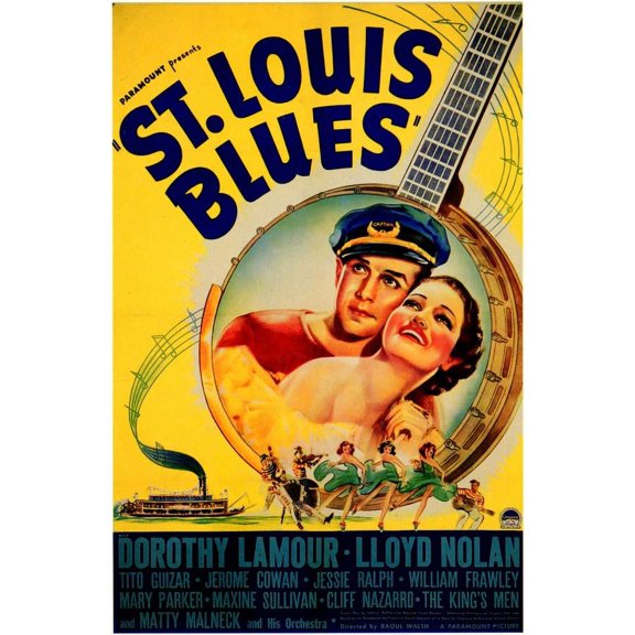 St. Louis Blues Movie POSTER 27" x 40" Style A