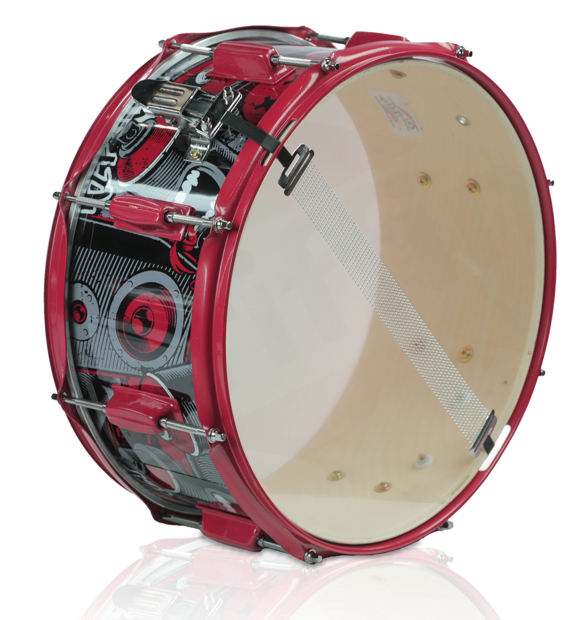 Griffin Snare Drum Birch Wood Shell 14x6.5 Percussion Music Acoustic Kit Set Key