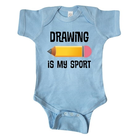 

Inktastic Drawing Is My Sport Gift Baby Boy or Baby Girl Bodysuit