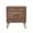 Brown, variant on 2-Drawer Nightstand With Metal Legs, Compact Bedside Cabinet For Bedroom