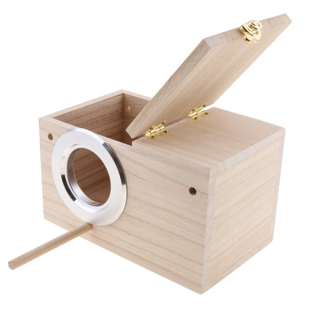 Caja de Nido de Pájaros Silvestres de Madera Shamjiam Casa colgante de madera para pájaros