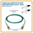 thumbnail image 7 of Tripp Lite N820-03M-OM4 N820 Series 10 Gb/100 Gb Duplex Multimode LC/LC Fiber Patch Cable, Aqua, 10-Ft. Cord, 7 of 7