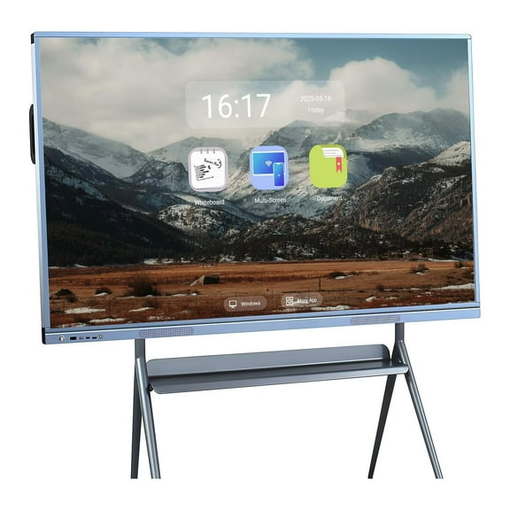JYXOIHUB 55 inch Pro Smart Boards Electronic Whiteboard Reverse Control IR Touch Rotatable 4K Monitor Wireless 5G/WiFi Connectivity for Digital Signage, Classrooms & Conferences